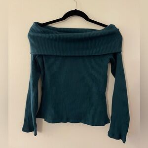 NWT, real Madewell women’s off-the-shoulder sweater size Large